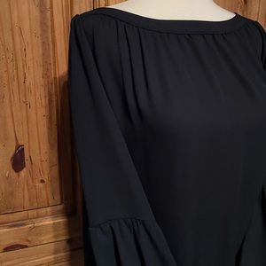 NWOT Loft boatneck puff sleeve blouse